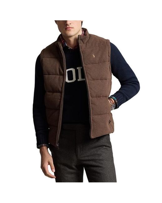 Polo Ralph Lauren Black Polo Dogtooth Vest Sn05 for men