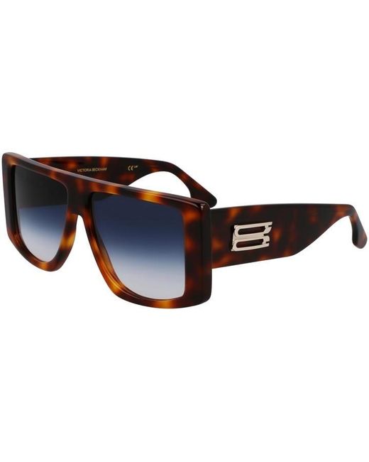 Victoria Beckham Blue Shield Sunglasses