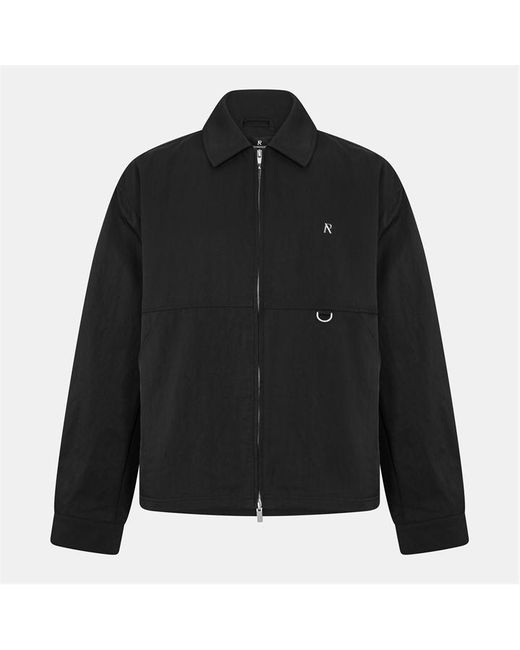 Represent Black Modern Fit Overshirt for men