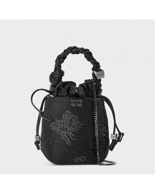 Ganni Black Bou Buckt Mini Ld61