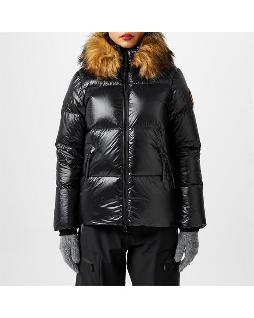 ARCTIC ARMY Blue Faux Fur Puffer Jacket