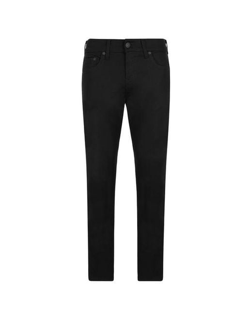 True Religion Black Rocco Slim Jeans for men