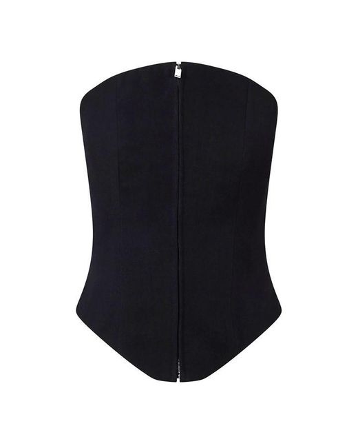 McQueen Blue Bustier Top