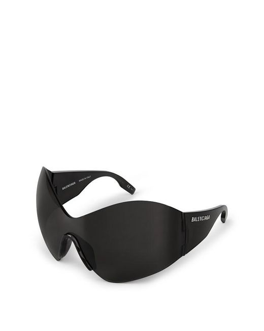 Balenciaga Black Bal Mask Glasses Sn42 for men