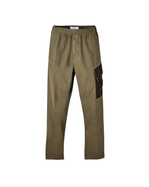 Stone Island Green Stone Panama Pant Sn64 for men