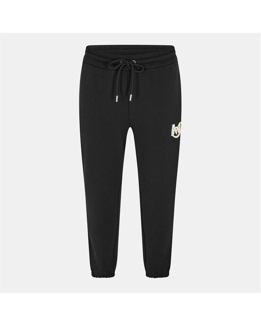 Moncler Black Closed Hem Fleece Joggers for men