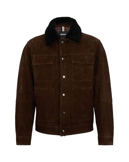 Boss Black Mahdi Shearling Jacket for men