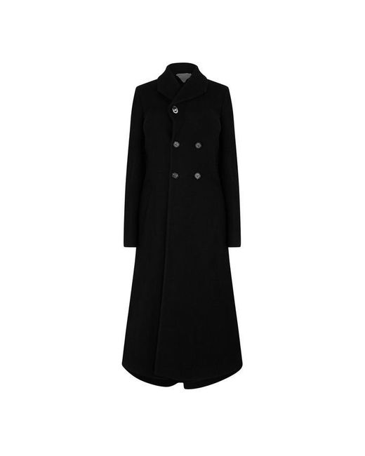 Bottega Veneta Black Structured Overcoat