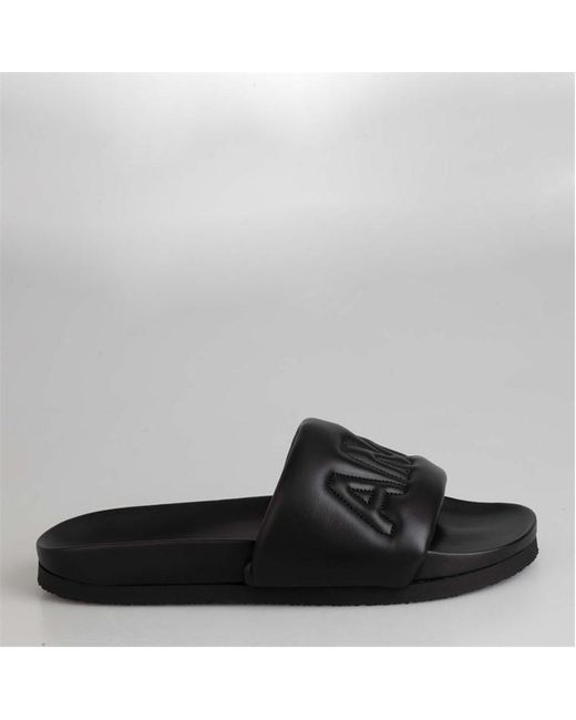 Ambush Black Quilted Sliders for men