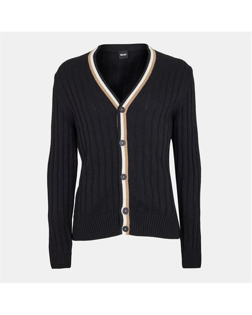Boss Blue Losilvio Button-Front Tailored Cardigan for men