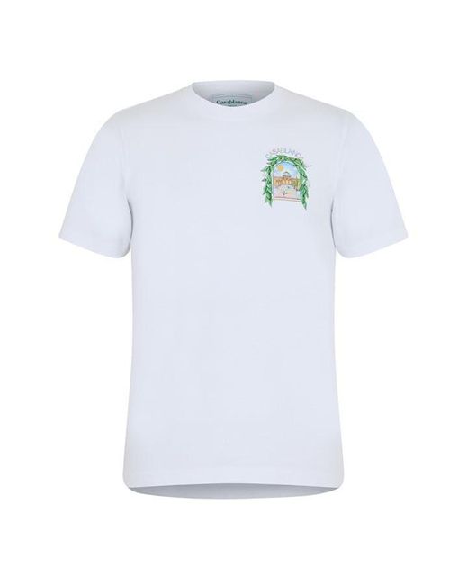 Casablancabrand White L'arche Tennis Club T-shirt for men