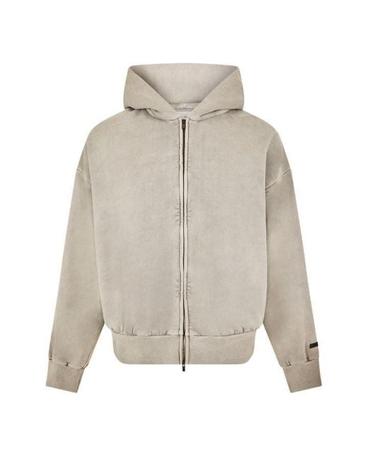 Fear Of God Gray Fge Script Zip Sn62 for men