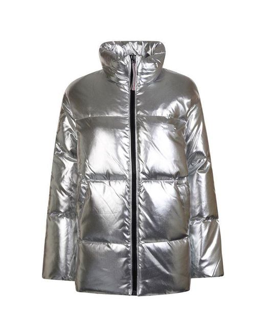 Tommy Hilfiger Synthetic Tommy Icons Puffer Jacket in Silver (Metallic ...