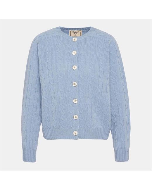 Barbour Blue The Edit By Alexa Gail Cardigan