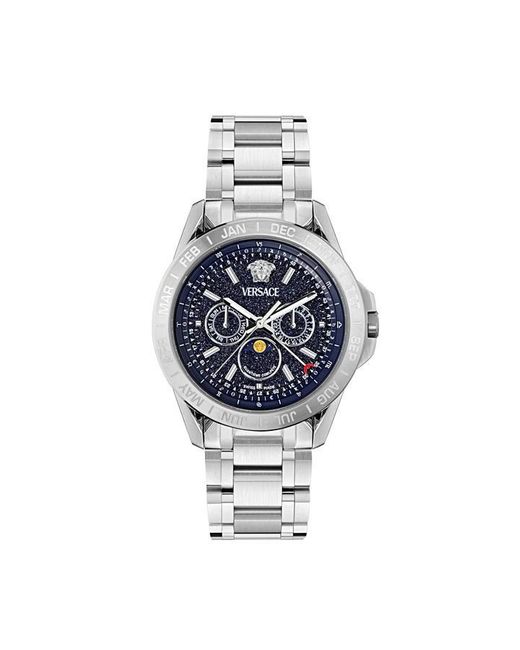 Versace Metallic Moonphase Watch for men