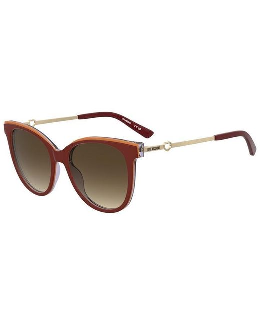 Moschino Brown Square Sunglasses
