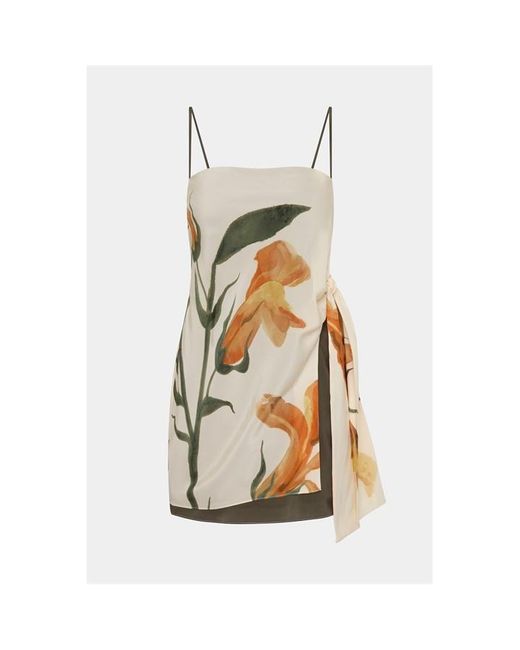Sir Metallic Constance Tie Mini Dress