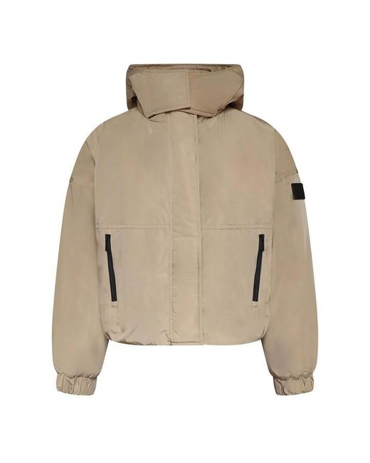 DKNY Natural Hooded Os Jacket