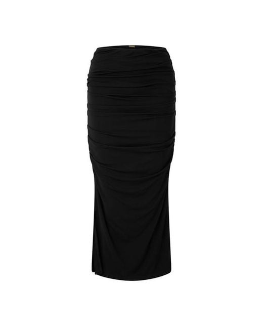 Cult Gaia Black Dany Midi Skirt