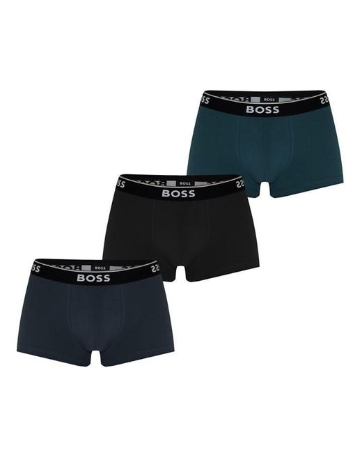 Boss Blue 3-Pack Power Boxer Shorts for men