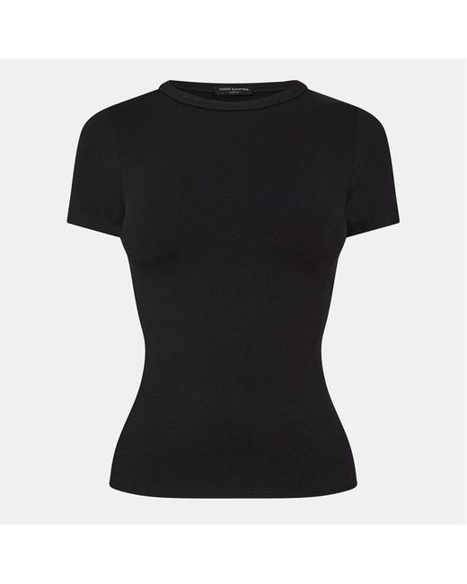 Naked Wardrobe Black Crewneck Top