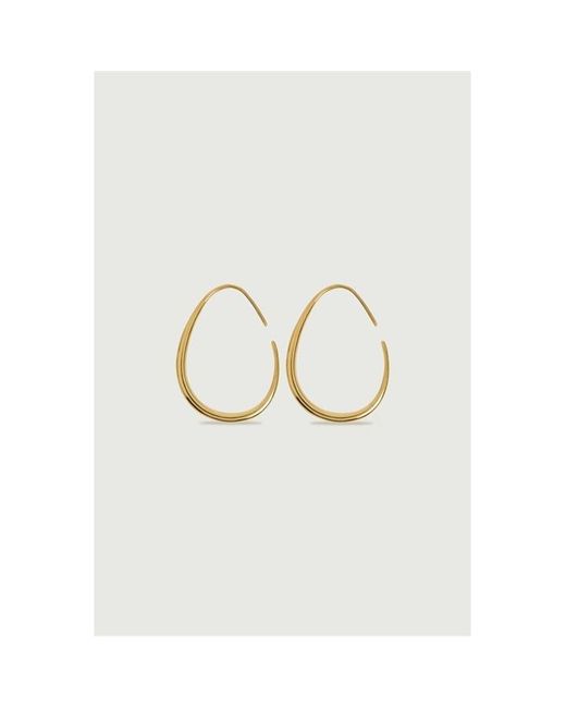 Soeur White Yasmine Hoop Earrings