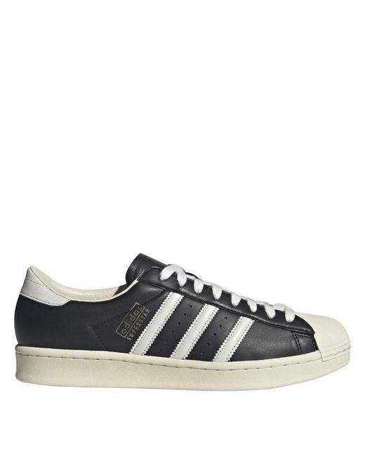 Adidas Originals Black Superstar Vintage Shoes for men