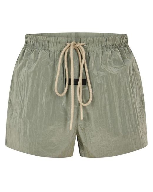 Fear Of God Green Adults Fleece Jogger Shorts