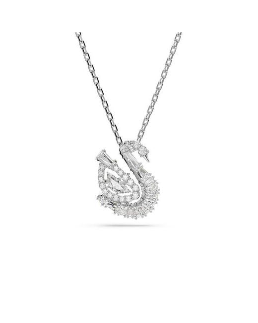 Swarovski White Swan Pendant