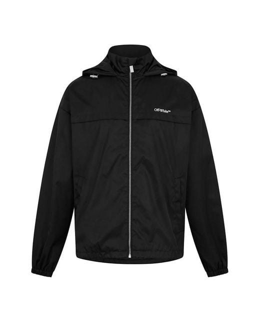 Off-White c/o Virgil Abloh Black Off Nyl Windbreaker Sn44 for men