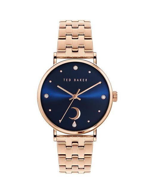 Ted Baker Blue Phylipa Moon Watch