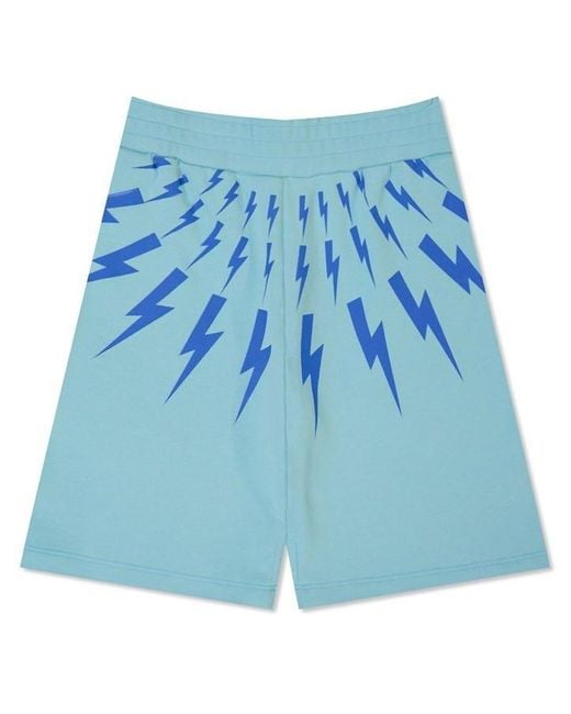 Neil Barrett Blue Boy'S Bolt Shorts for men