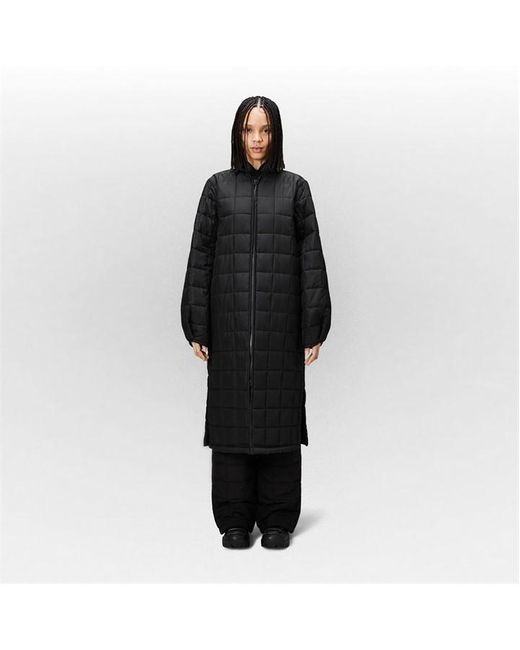 Rains Black Liner Coat Ld34