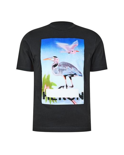 Heron Preston Black Censor Heron T Shirt for men
