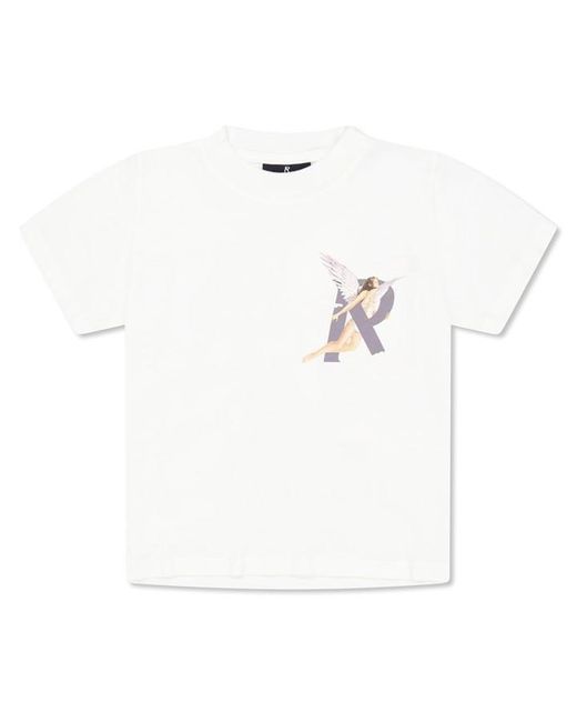 Represent White Graphic Print T-Shirt