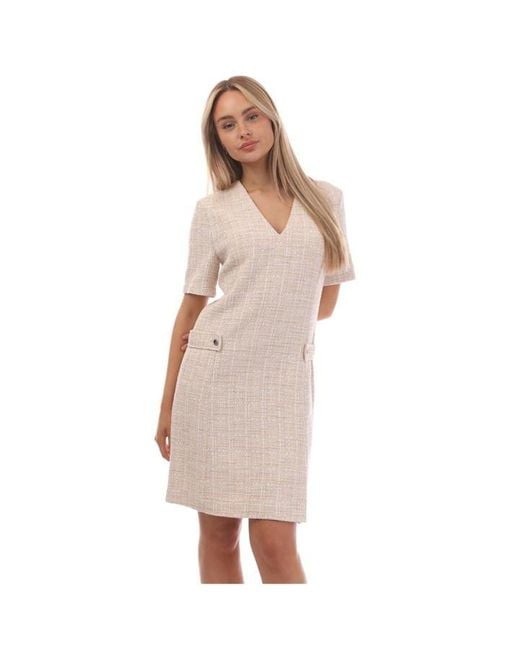 Boss Natural Destena2 10258405 01 Mini Dress