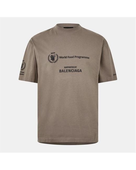 Balenciaga Gray T-Shirt for men