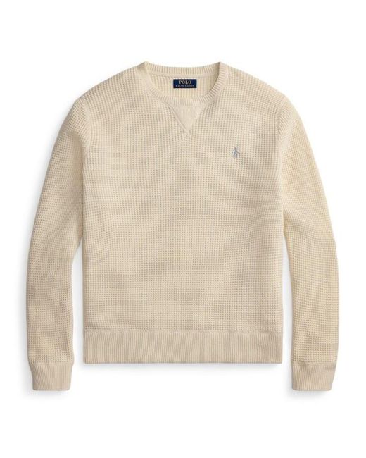 Polo Ralph Lauren Natural Cotton Wool Crew Neck Jumper for men