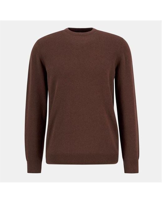 Barbour Black Crew Neck Sweater for men