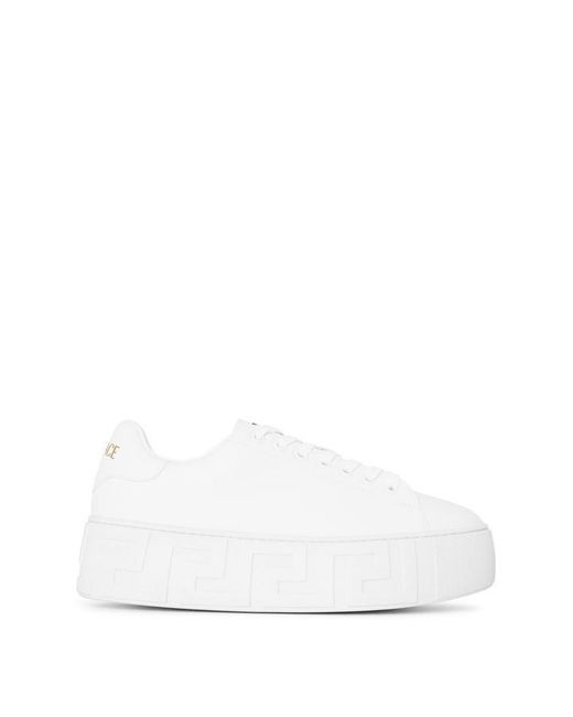 Versace White Platform Sneaker Platform Trainers