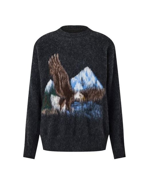 Maison Margiela Blue Eagle Crewneck Knit for men