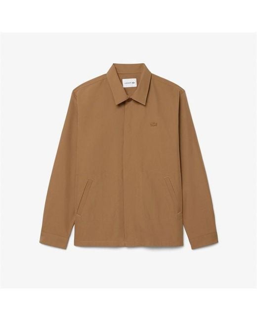 Lacoste Brown Overshirt Sn64 for men
