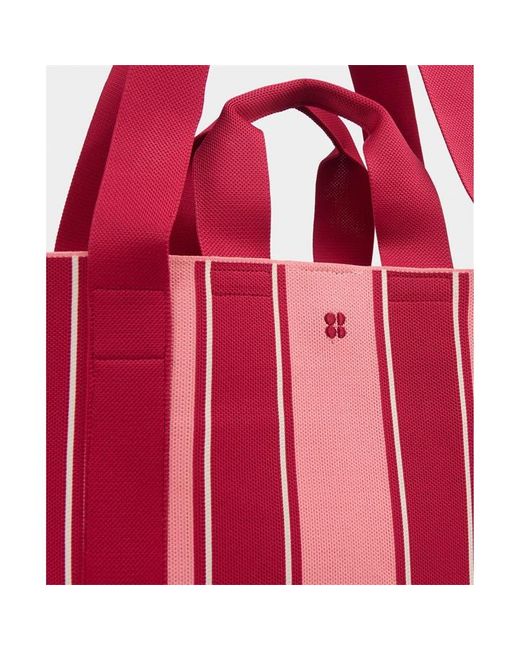 Sweaty Betty Red Sb Knitted Stripe Ba Ld64