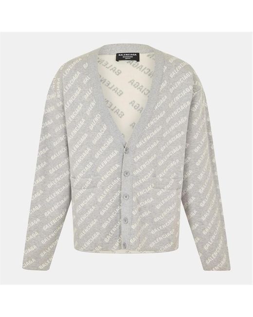 Balenciaga Gray Cardigan for men