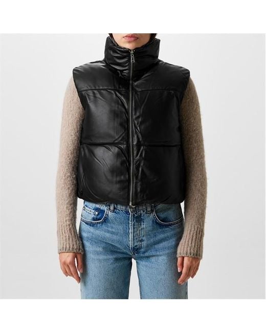 Belstaff Black Check Detail Gilet