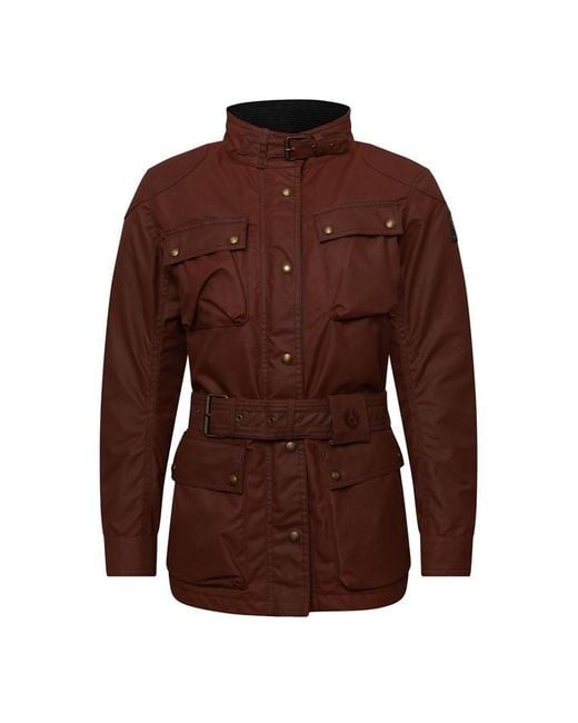 Belstaff Brown Trialmaster Motorcycle Leather Jacket