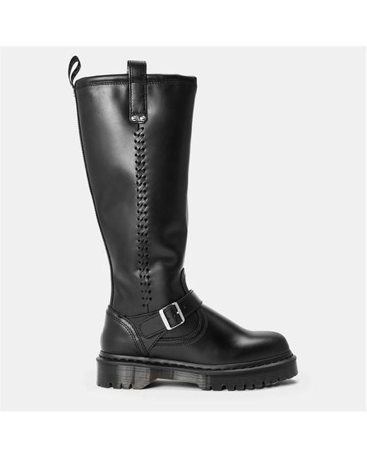 Dr. Martens Black Anistone Knee High Boot