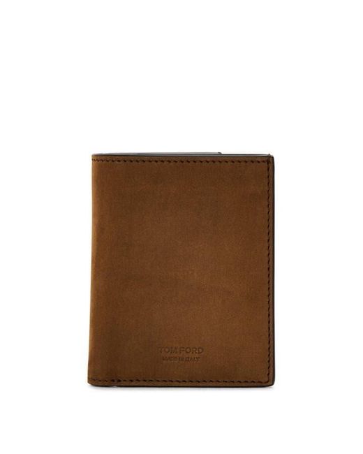 Tom Ford Brown Card Holder for men