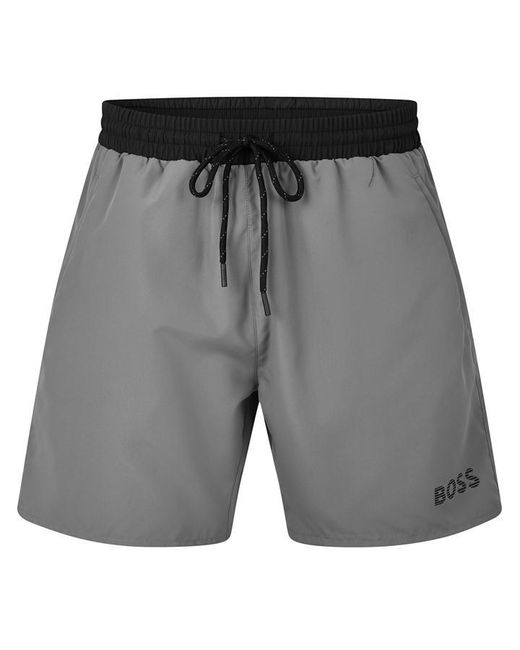 Boss Gray Sailfish Swim Shorts for men