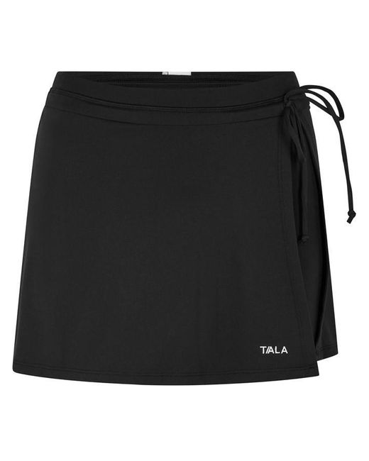 Tala Black Dayflex Tie Side Skort
